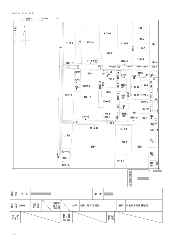 マンション等の不動産売却で必要な書類｜公図（地図に準ずる図面）