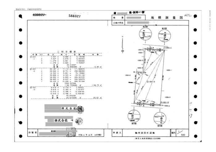 マンション等の不動産売却で必要な書類｜地積測量図