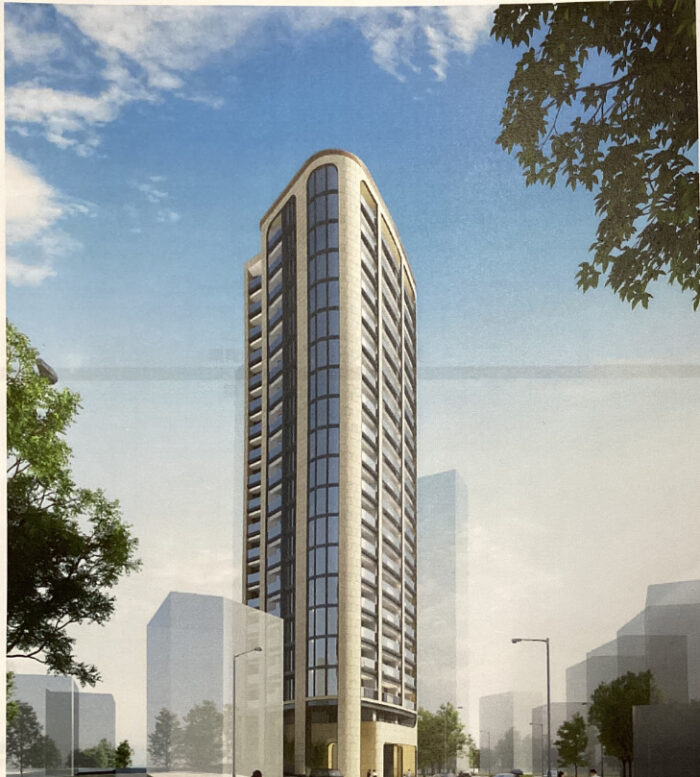 築40年超のマンション建て替え事例／南青山リハイム建替事業外観イメージ図