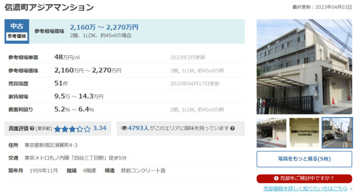 築40年のマンションはいつまで住める？／信濃町アジアマンション／築40年のマンションの20年後